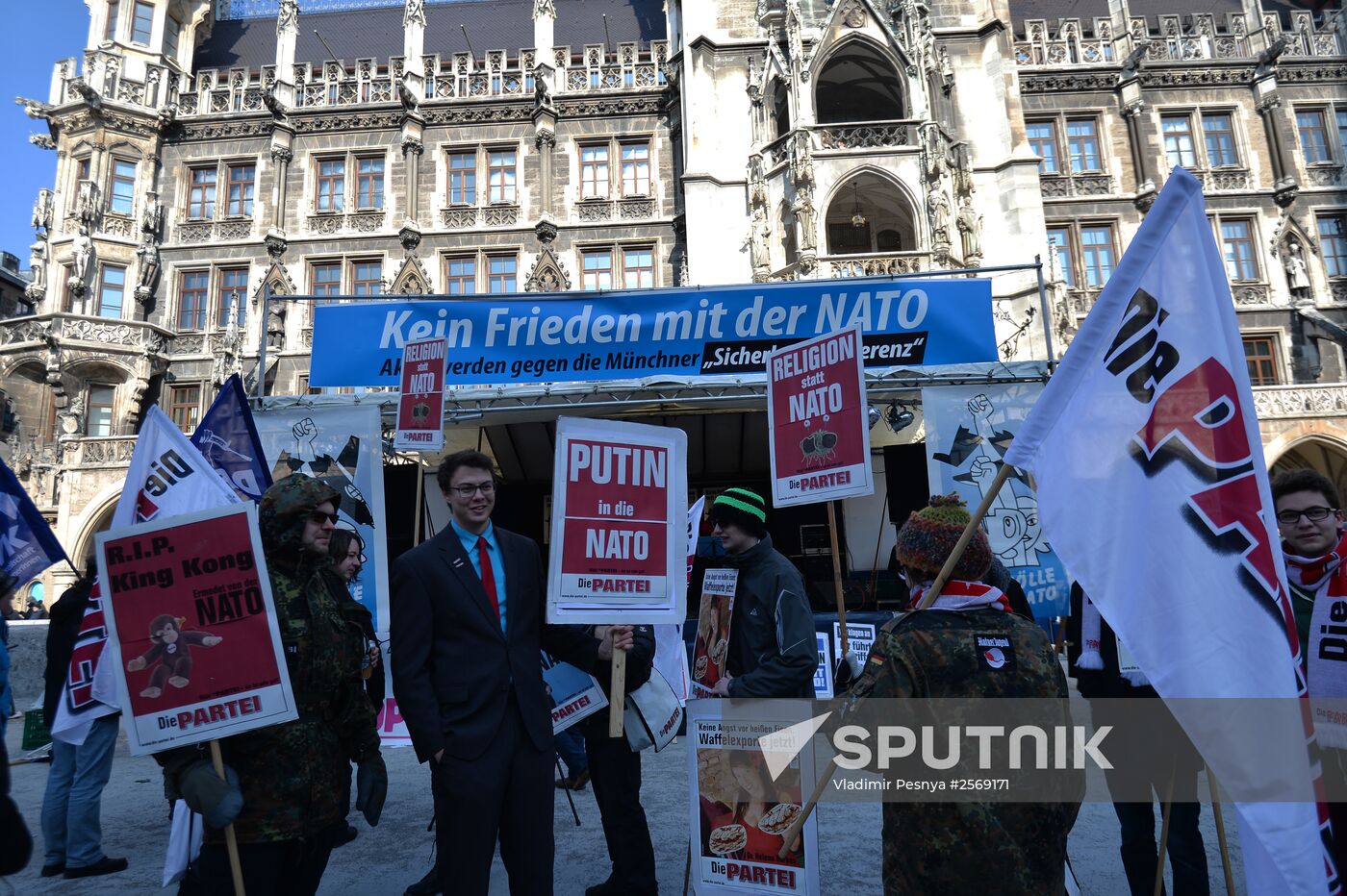 Anti-NATO protest rally in Munich
