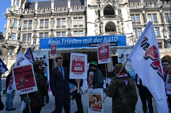 Anti-NATO protest rally in Munich