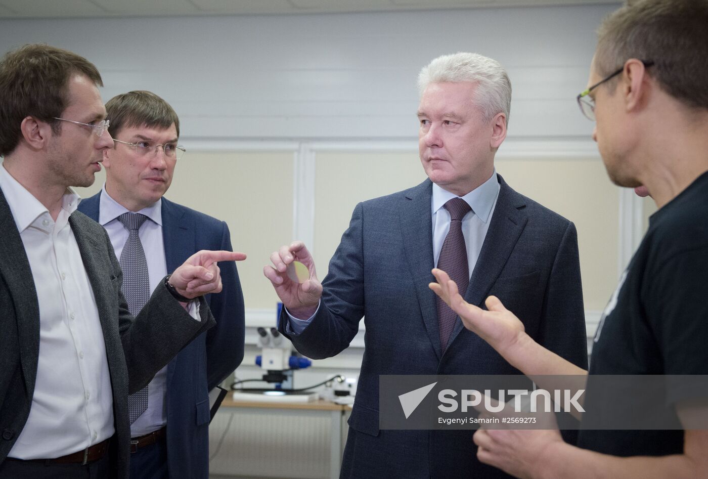 Moscow Mayor S.Sobyanin visits scientific and production center TECHNOSPARK in Troitsk