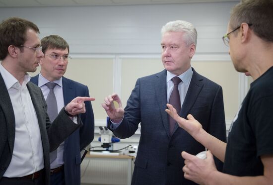 Moscow Mayor S.Sobyanin visits scientific and production center TECHNOSPARK in Troitsk