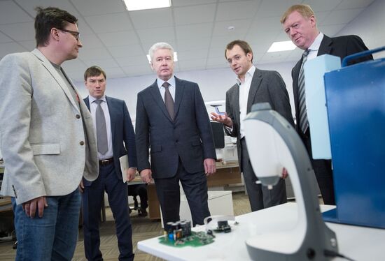 Moscow Mayor S.Sobyanin visits scientific and production center TECHNOSPARK in Troitsk