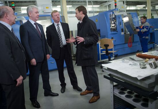 Moscow Mayor S.Sobyanin visits scientific and production center TECHNOSPARK in Troitsk