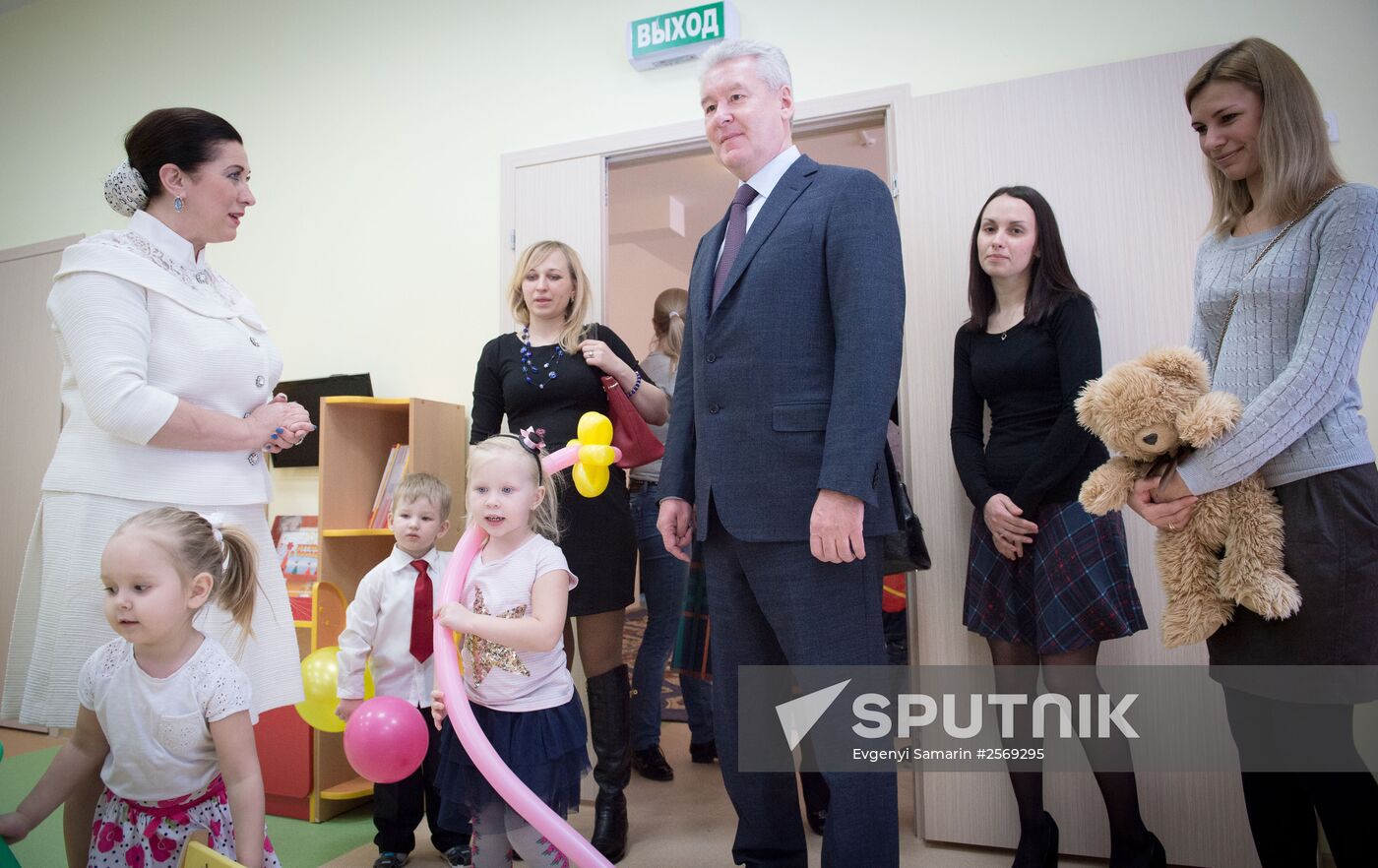 Moscow Mayor S.Sobyanin opens new kindergarten in Troitsk