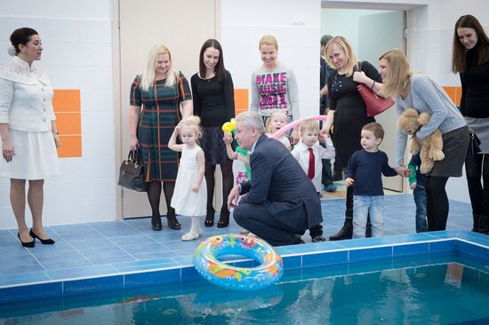 Moscow Mayor S.Sobyanin opens new kindergarten in Troitsk