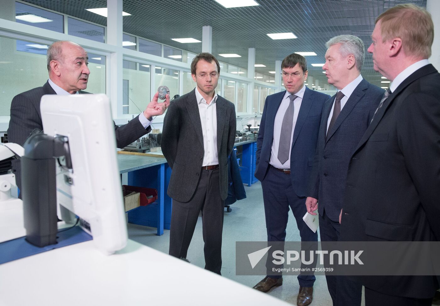 Moscow Mayor S.Sobyanin visits scientific and production center TECHNOSPARK in Troitsk