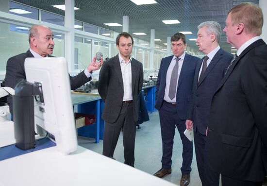 Moscow Mayor S.Sobyanin visits scientific and production center TECHNOSPARK in Troitsk