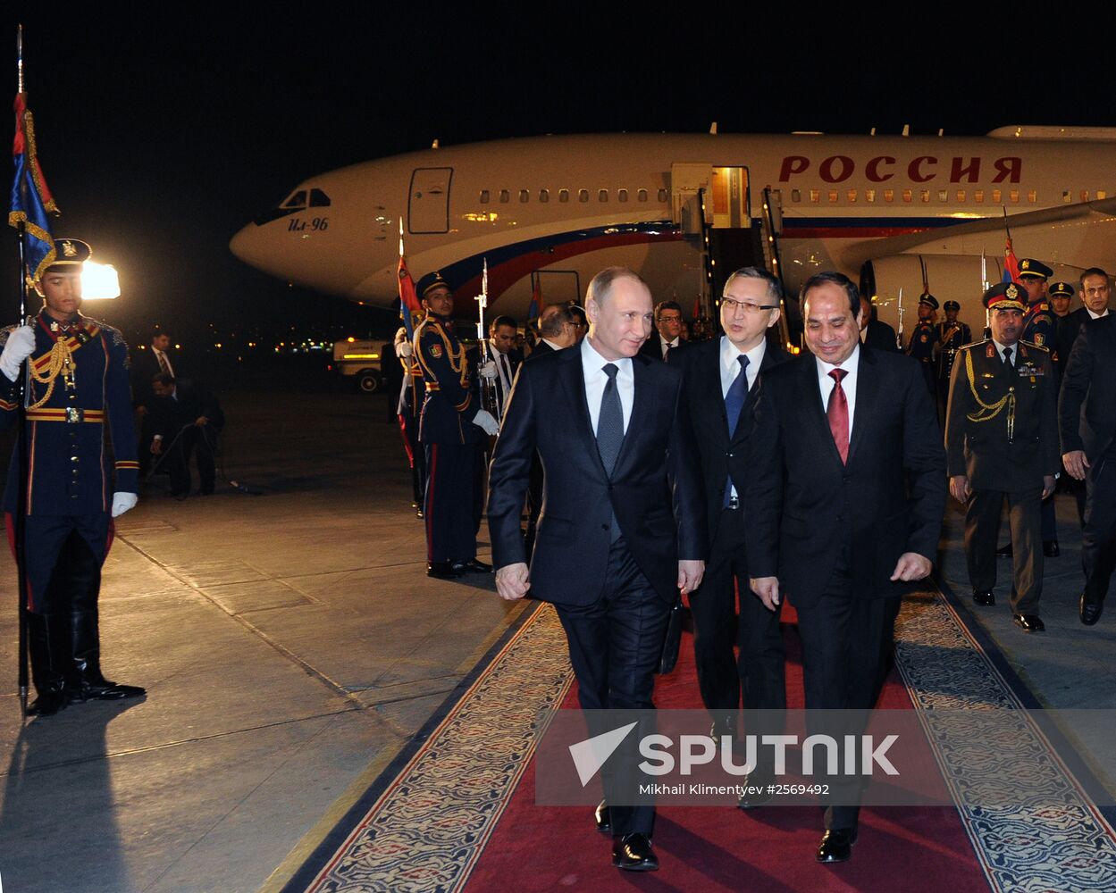 Russian President V.Putin visits Egypt
