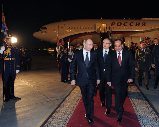 Russian President V.Putin visits Egypt