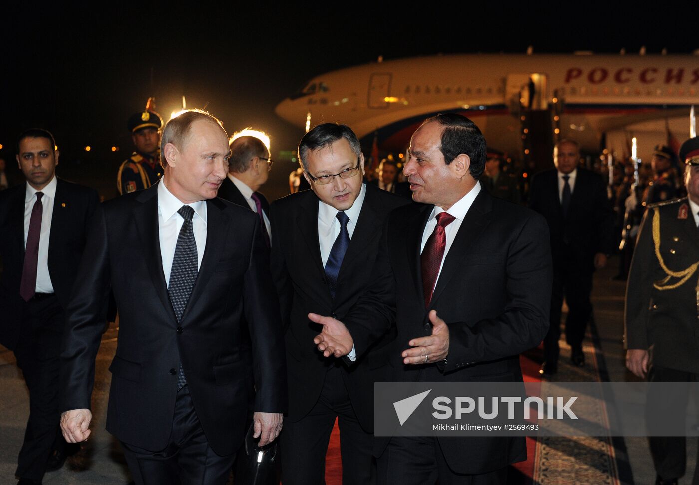 Russian President V.Putin visits Egypt