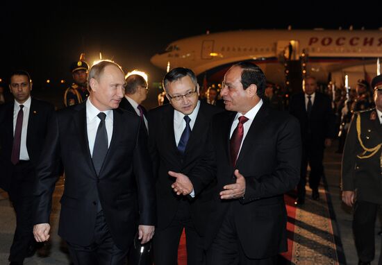 Russian President V.Putin visits Egypt