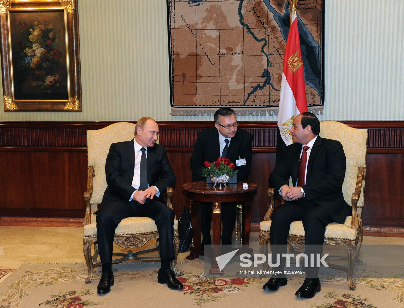 Russian President V.Putin visits Egypt