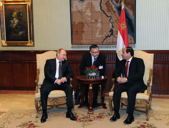 Russian President V.Putin visits Egypt