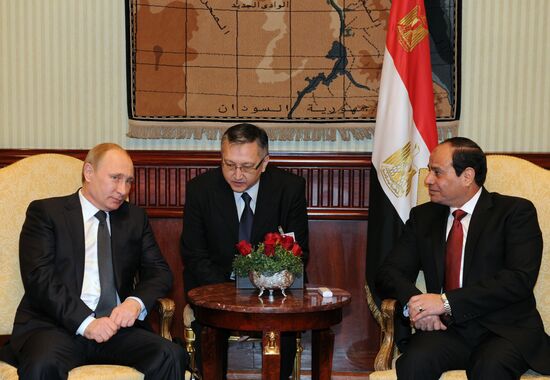 Russian President V.Putin visits Egypt