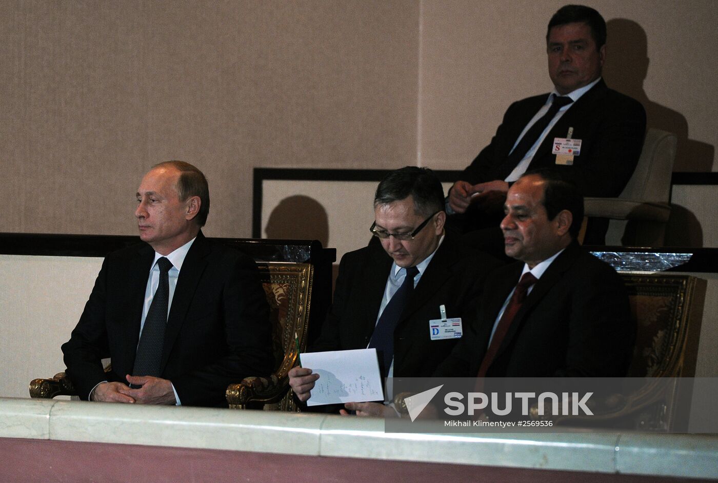 Russian President V.Putin visits Egypt