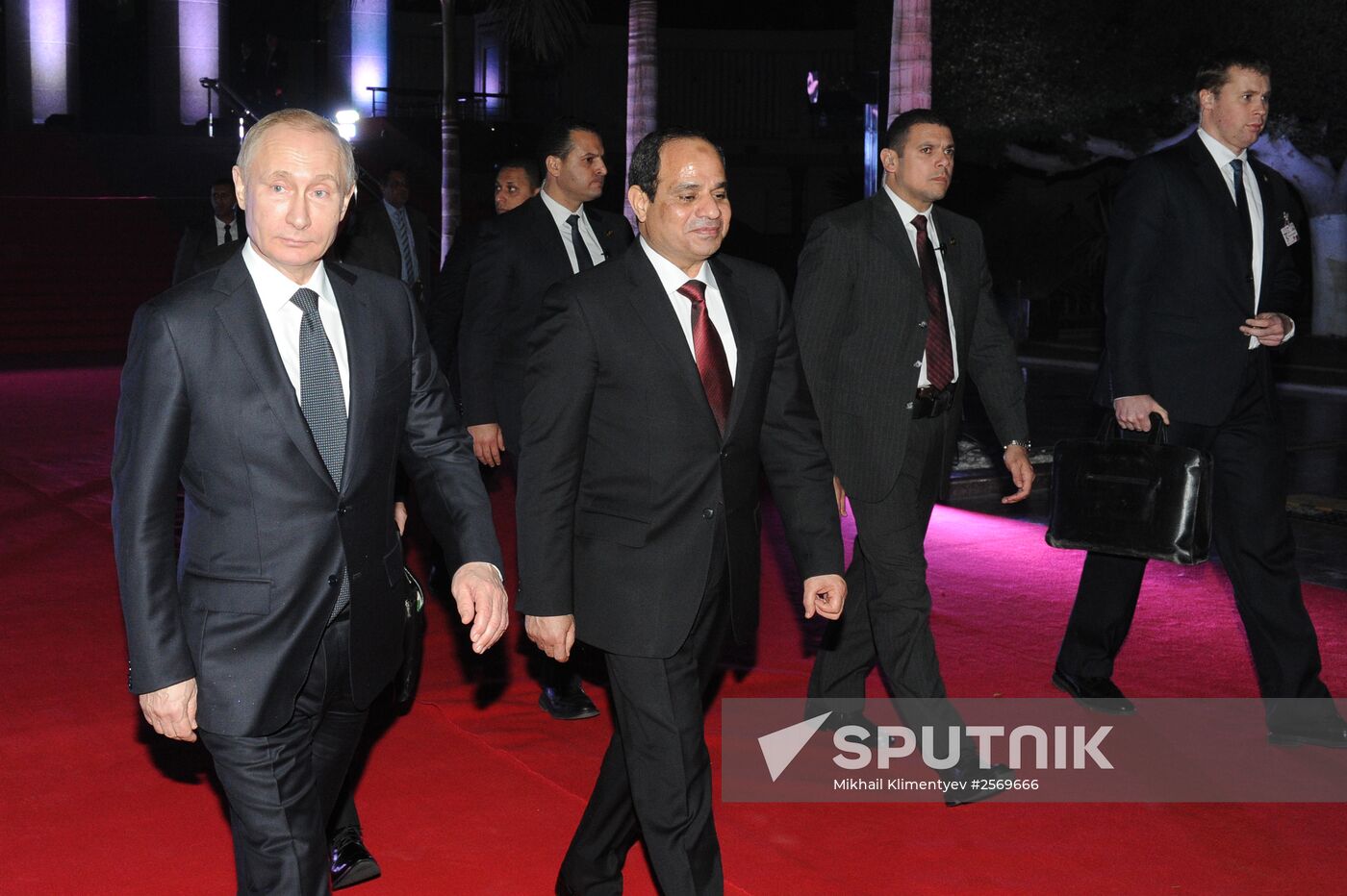 Russian President Vladimir Putin visits Egypt
