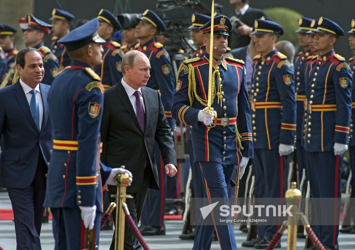 Russian President Vladimir Putin visits Egypt. Day Two