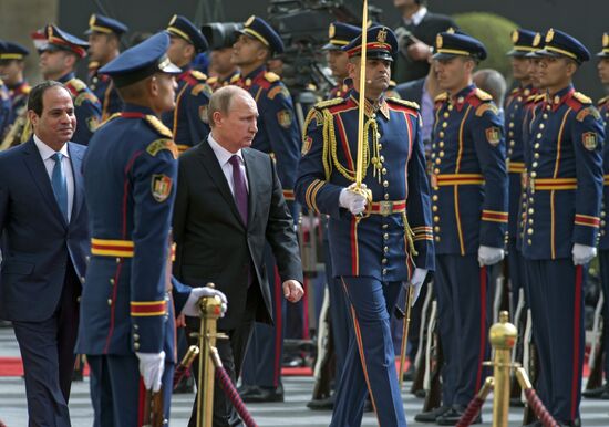 Russian President Vladimir Putin visits Egypt. Day Two