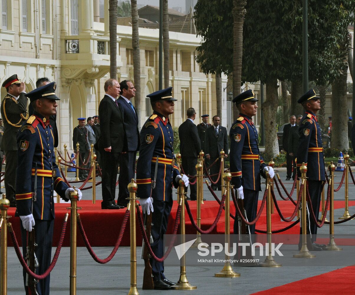 Russian President Vladimir Putin visits Egypt. Day Two