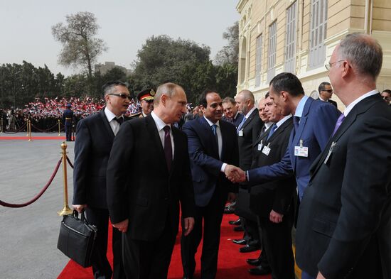 Russian President Vladimir Putin visits Egypt. Day Two
