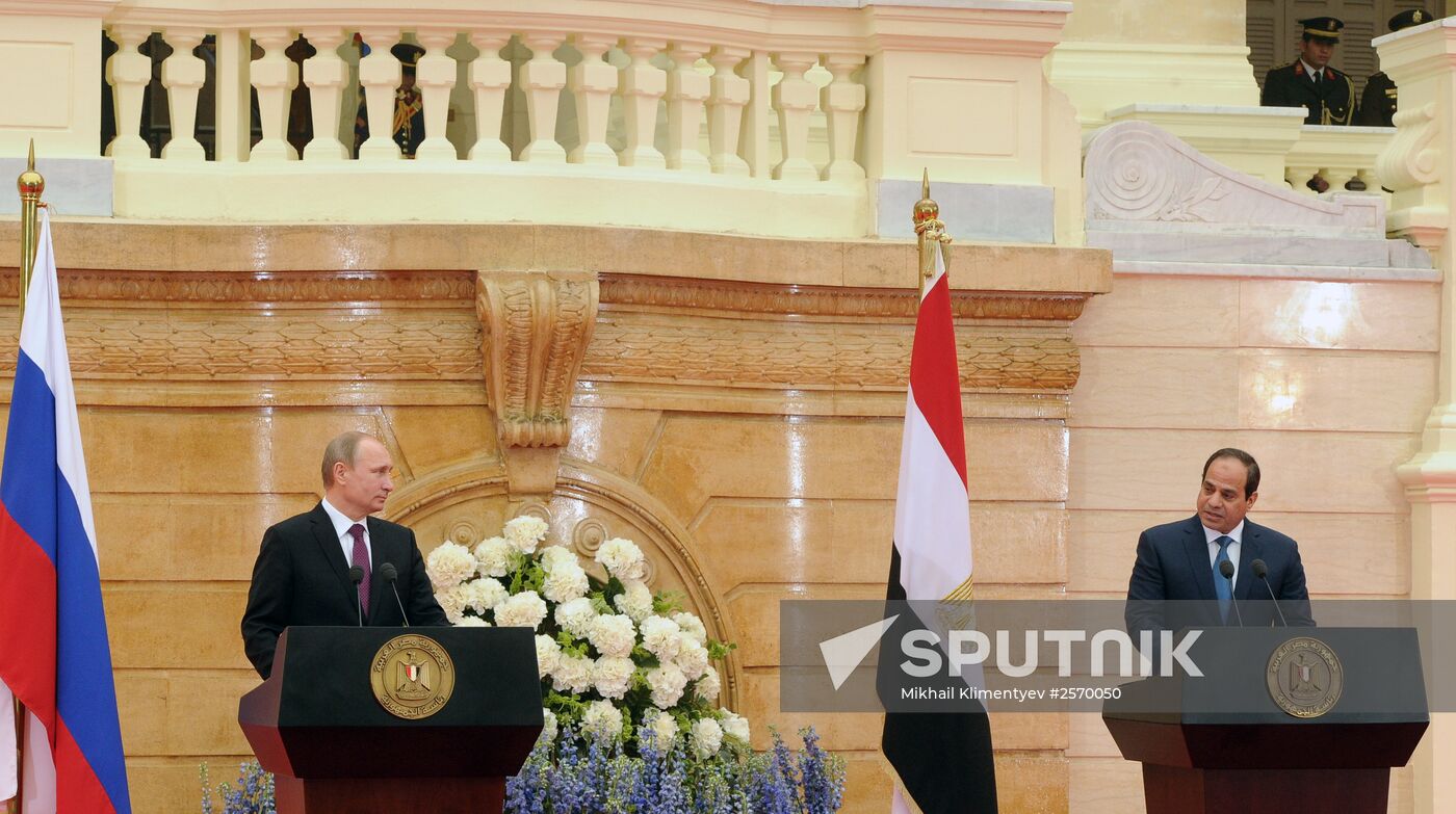 Russian President Vladimir Putin visits Egypt. Day Two