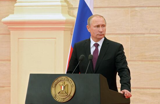 Russian President Vladimir Putin visits Egypt. Day Two