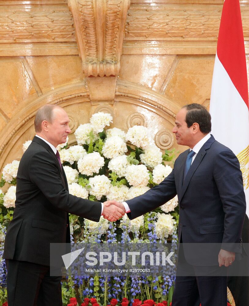 Russian President Vladimir Putin visits Egypt. Day Two