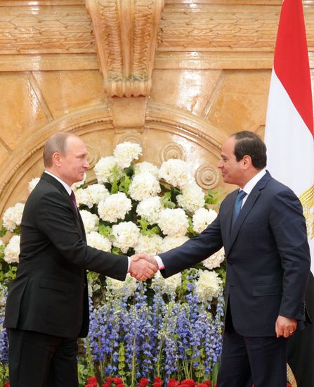 Russian President Vladimir Putin visits Egypt. Day Two