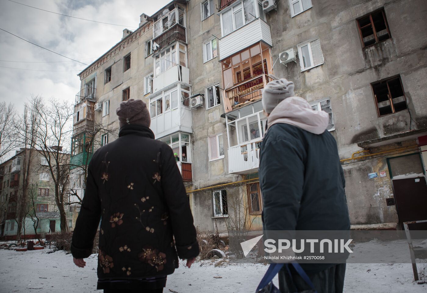 Gorlovka after shelling