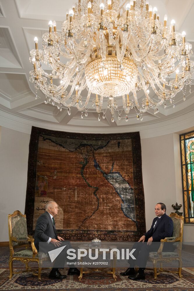 President of Egypt Abdel Fattah al-Sisi gives interview to Rossiya Segodnya Director General Dmitry Kiselev