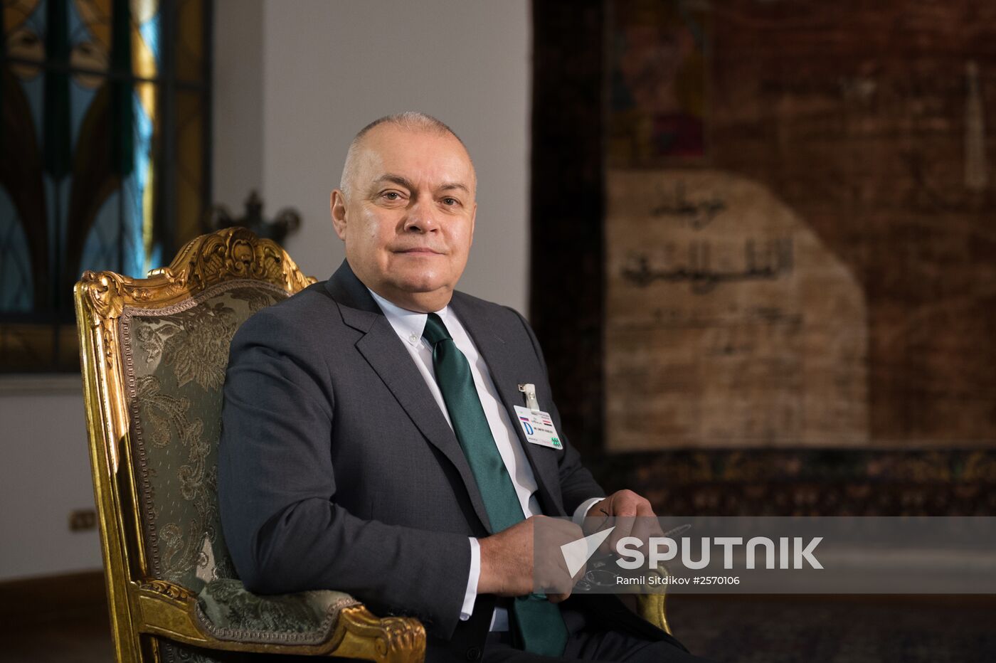 President of Egypt Abdel Fattah al-Sisi gives interview to Rossiya Segodnya Director General Dmitry Kiselev
