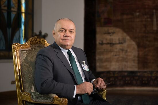 President of Egypt Abdel Fattah al-Sisi gives interview to Rossiya Segodnya Director General Dmitry Kiselev