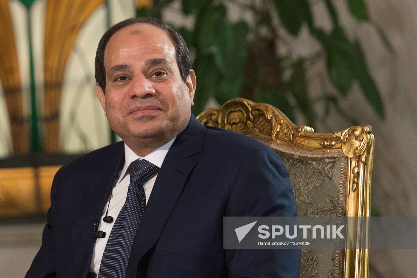 President of Egypt Abdel Fattah al-Sisi gives interview to Rossiya Segodnya Director General Dmitry Kiselev