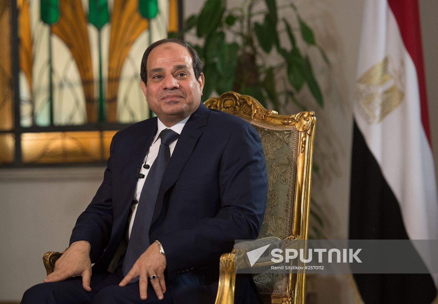 President of Egypt Abdel Fattah al-Sisi gives interview to Rossiya Segodnya Director General Dmitry Kiselev