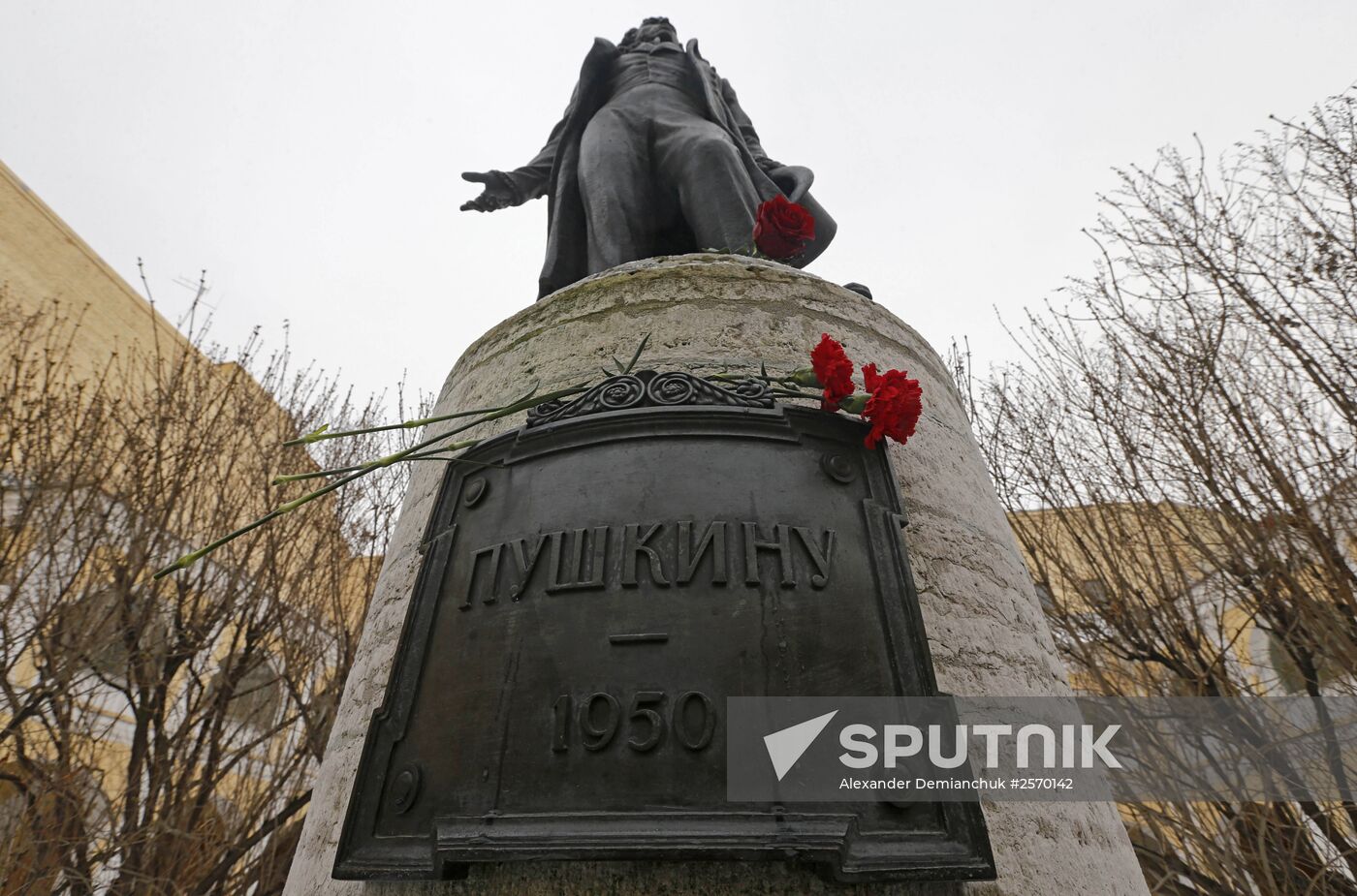 Pushkin Memorial Day in St Petersburg