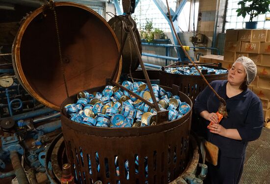 A fish processing plant in the Kaliningrad Region
