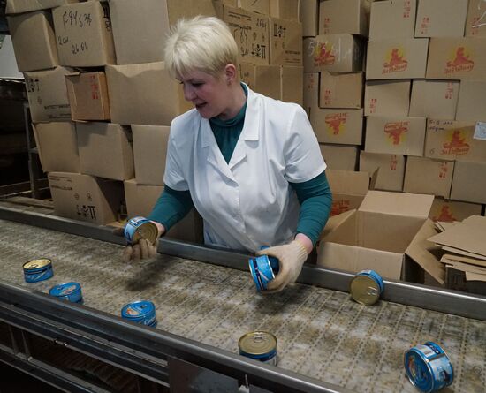A fish processing plant in the Kaliningrad Region