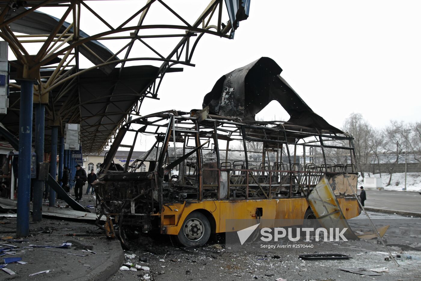 Donetsk after shelling