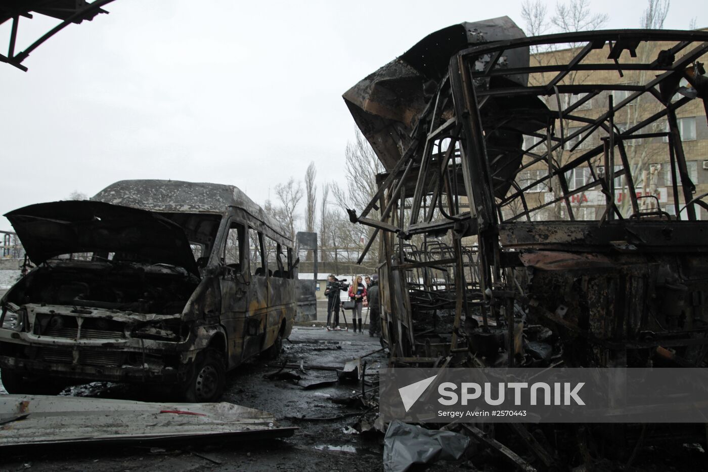 Donetsk after shelling