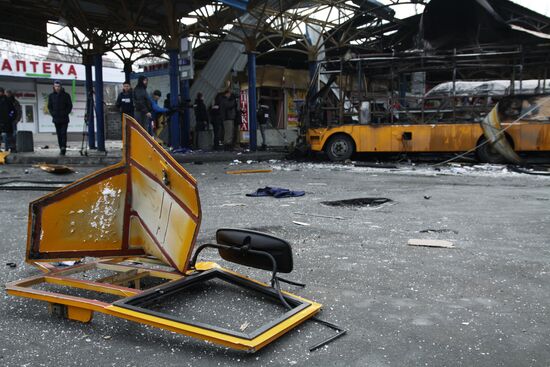 Donetsk after shelling