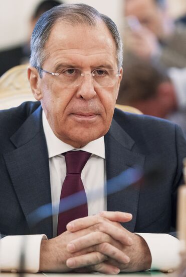 Russian Foreign Minister Sergey Lavrov meets with Foreign Minister of Greece Nikos Kotzias