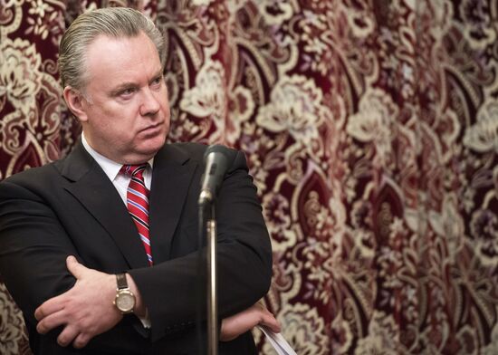 Russian Foreign Minister Sergey Lavrov meets with Foreign Minister of Greece Nikos Kotzias