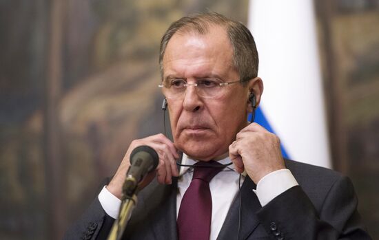 Russian Foreign Minister Sergey Lavrov meets with Foreign Minister of Greece Nikos Kotzias