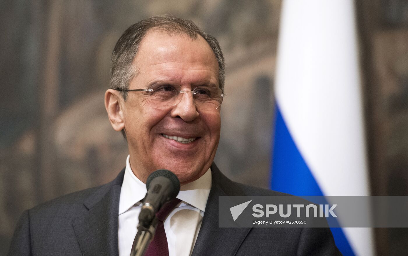Russian Foreign Minister Sergey Lavrov meets with Foreign Minister of Greece Nikos Kotzias