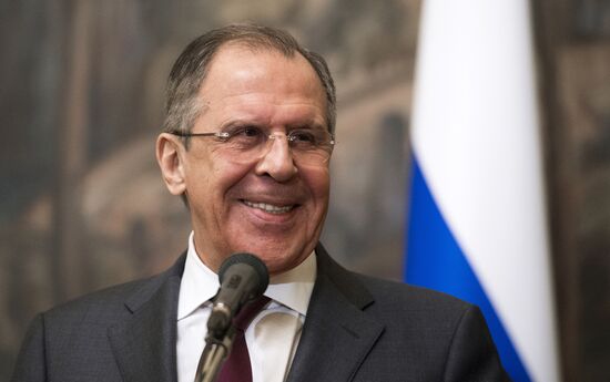 Russian Foreign Minister Sergey Lavrov meets with Foreign Minister of Greece Nikos Kotzias