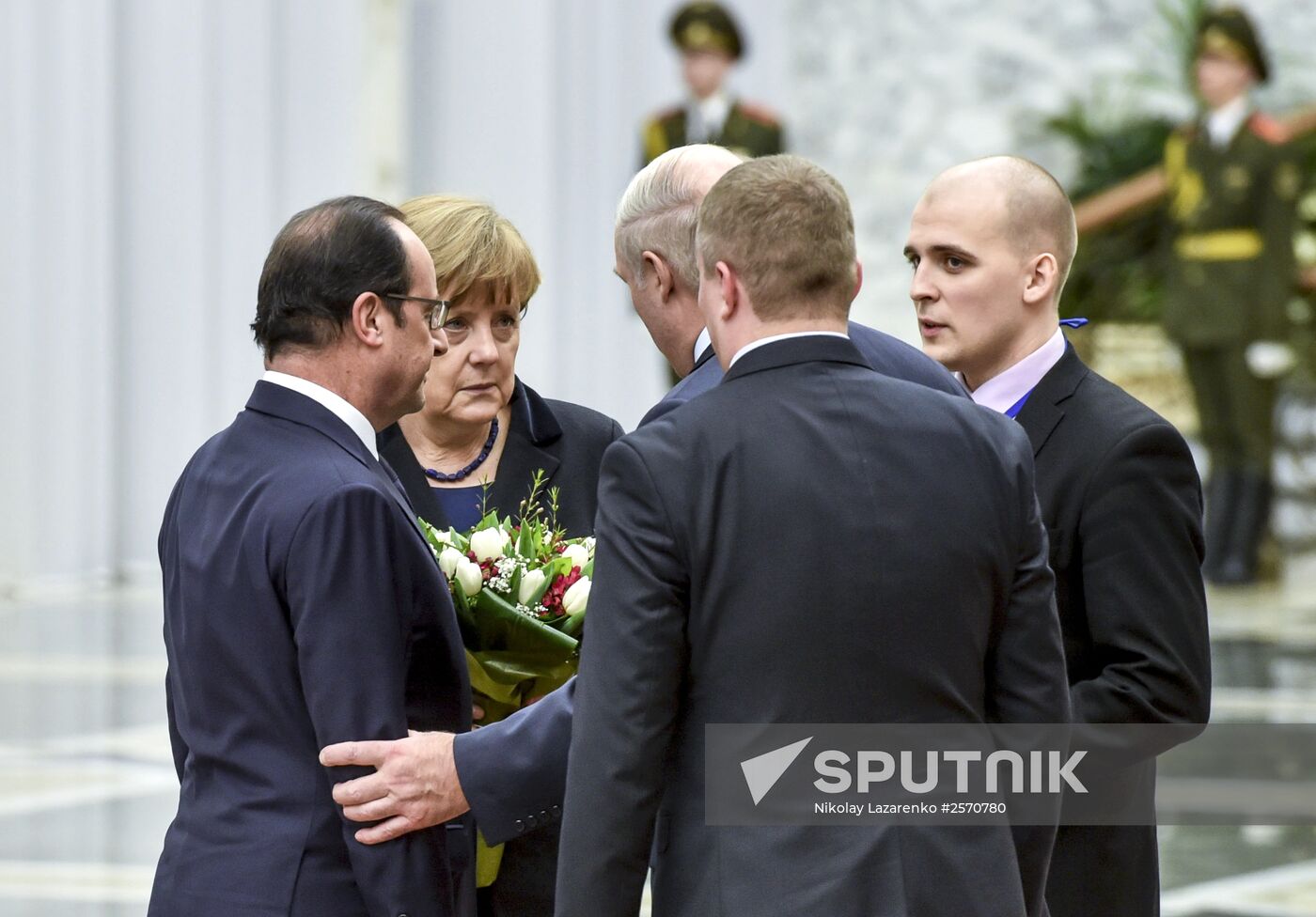Russian, German, French and Ukrainian leaders meet for talks in Minsk