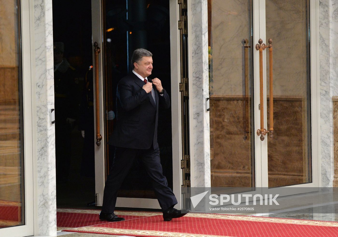 Russian, German, French and Ukrainian leaders meet for talks in Minsk