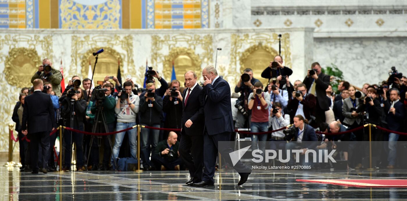 Russian, German, French and Ukrainian leaders meet for talks in Minsk