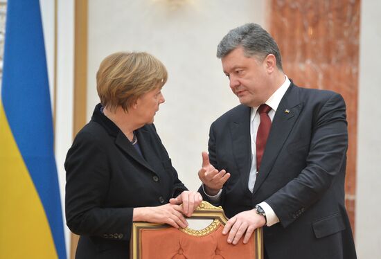 Russian, German, French and Ukrainian leaders meet for talks