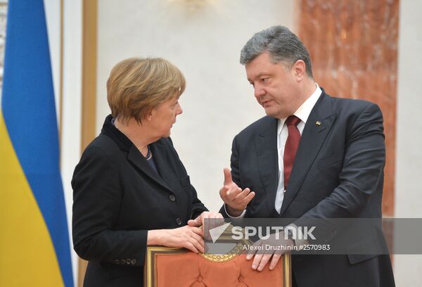 Russian, German, French and Ukrainian leaders meet for talks