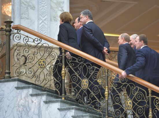 Russian, German, French and Ukrainian leaders meet for talks